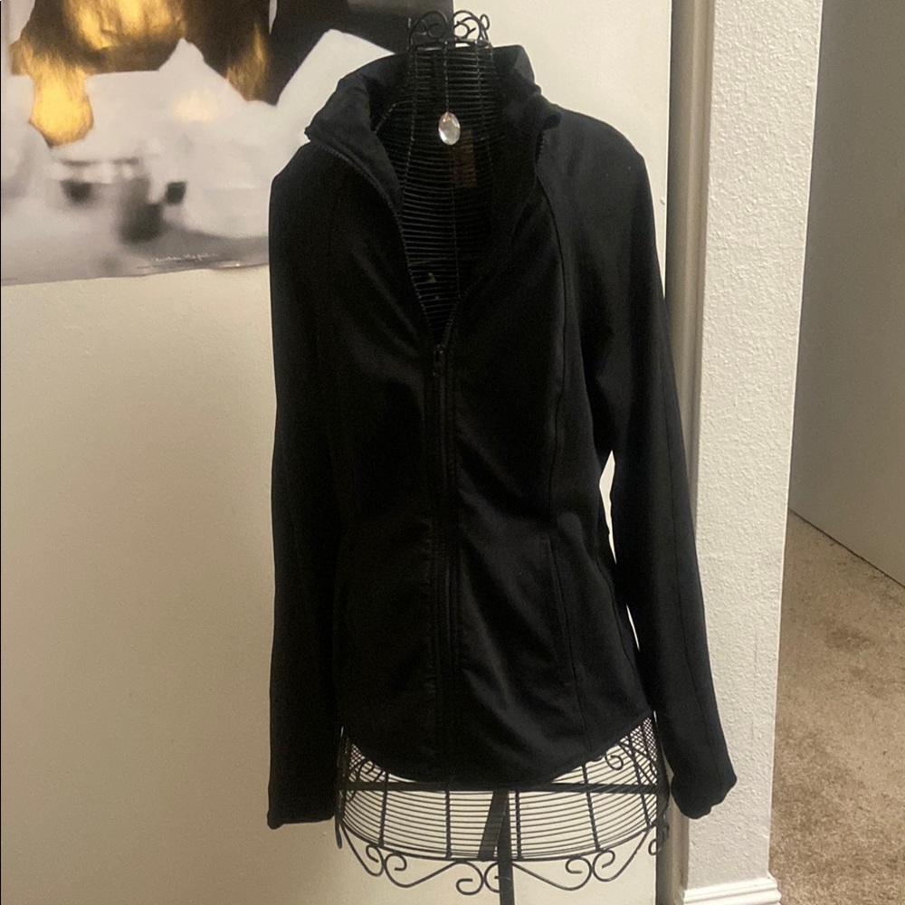 Yogalicious Black Utility Jacket Velvet Tailored